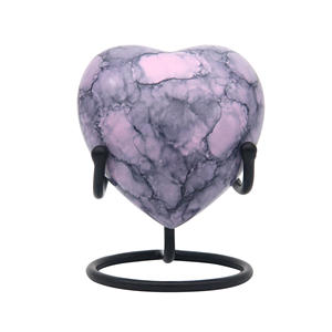 Nouvelle conception, vente en gros, urne funéraire en forme de cœur de 50 ml |   Direct d'usine - Product Image 1