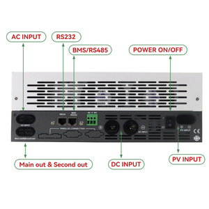 Inverter Surya Harga Pabrik 6.2kw 3.6kw 24V 48V Gelombang Sinus Murni Off Grid Hybrid Inverter Surya Tenaga Surya dengan <span class=keywords><strong>Mppt</strong></span> - Product Image 3