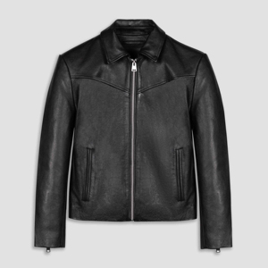 OEM High Quality Vintage <b>Genuine</b> Cowhide Leather Jacket New Custom Style Varsity Jacket 2024 - Product Image 1