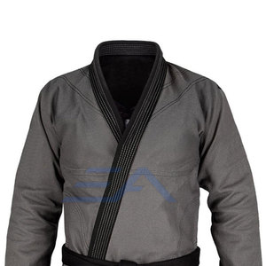 Servicio OEM, Venta Caliente, Trajes de Jiu Jitsu de Alta Calidad, Transpirables, de Algodón, Manga Larga, con Logotipo Frontal, Conjuntos de Artes Marciales para Hombre, Venta al Por Mayor - Product Image 2