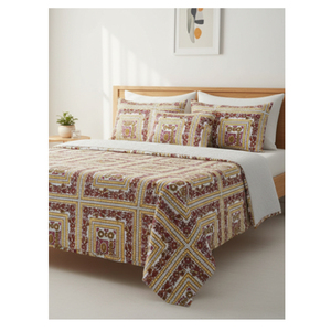 Top Supplier & Exporter Selling Assured Quality 120 GSM 4 Pcs Polyester Printed Bedsheet Set at Minimal Market Price - Product Image 1