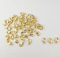 Coszcatl Exports Kit d'accessoires de bijouterie DIY en alliage, comprenant clips pivotants, fermoirs crevettes, fermoirs mousquetons, anneaux ouverts, pour bracelets et colliers
