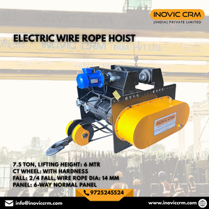 Polipasto Eléctrico de Cable de 7.5 Toneladas, Elevación de 6m, Diámetro de Cable de 22mm, Ruedas CT Reforzadas, Sistema de 2/4 Caídas, Nuevo Equipo de Elevación Industrial - Product Image 2