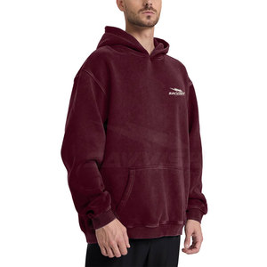 Sweats à capuche surdimensionnés en coton et polyester, design personnalisé, légers, de qualité supérieure - Product Image 4