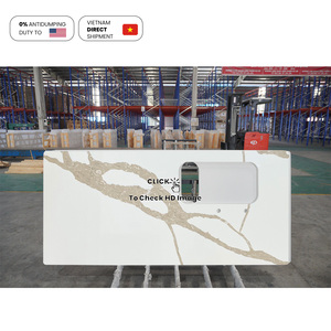 Nv865 Việt Nam Quartz slab nhà máy Nhà cung cấp thạch anh calcatta Vàng tấm Nhân Tạo Vàng tĩnh mạch thạch anh tuyên bố đá phiến - Product Image 5