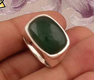 Anillo de boda de compromiso Vintage de Plata de Ley 925 cojín hecho a mano joyería de piedra Druzy regalo de estilo bohemio Unisex - Product Image 5