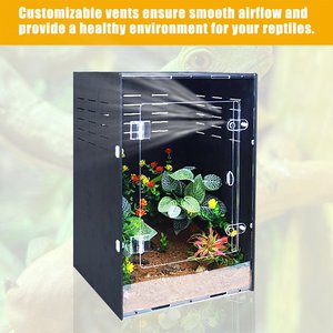Enclos professionnel en PVC pour éleveurs, conception modulaire empilable, OEM ODM, enclos pour reptiles et insectes (gecko arboricole) - Product Image 5