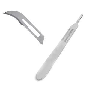 Manches de scalpel chirurgical manuel en acier inoxydable jetables avec lames, ensemble d'instruments de chirurgie générale pour cliniques et hôpitaux - Product Image 5