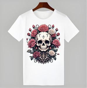 Camiseta Casual Unisex OEM/ODM 100% Algodón de Alta Calidad, Personalizable con Logotipo, Cuello Redondo, Hombros Caídos, Diseño en Blanco, Transpirable para Hombre - Product Image 4