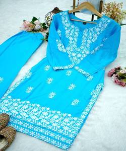 Traje Salwar Kameez Estilo Indio Pakistaní, Listo para Usar, Traje de Algodón para Mujer, Vestidos Elegantes Cosidos - Product Image 5