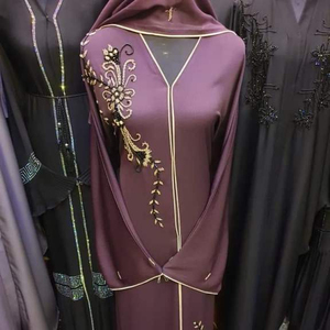 Caftán musulmán tradicional para trabajar a mano, caftán de diseño marroquí Abaya de Dubái, bonito caftán de color azul, 2022 - Product Image 1
