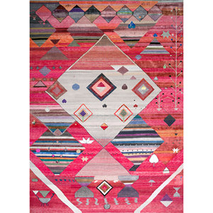 Freedom Manchaha Large Area Geometric Wool Bamboo <b>Silk</b> Rugs Hand Knotted <b>Red</b> Orange Rectangle for Home Hallway for - Product Image 1
