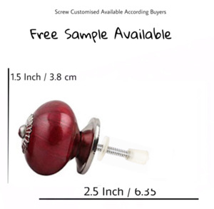 Perillas de cerámica de neón rojo cereza, manija y tiradores de puerta de cajón de armario para cocina, dormitorio, baño, almacén al aire libre, sala de estar - Product Image 3