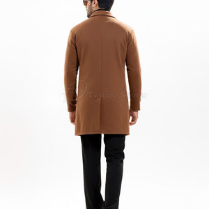Manteau long pour homme avec logo personnalisé, best-seller, 100% coton, manteau de haute qualité pour homme en vente - Product Image 2