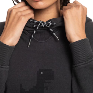 Logo personalizado impreso mujeres 100% algodón coreano largo en blanco color liso sudaderas con capucha y sudadera para mujer - Product Image 6