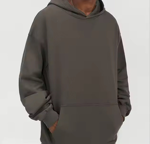 2025 sudaderas con capucha sin cuerda sudaderas personalizadas pesadas GSM polar recortado pulóver sudaderas con capucha en blanco hombro caído Sudadera con capucha de alta calidad - Product Image 5