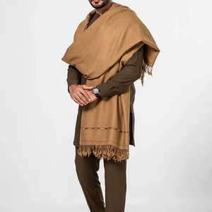 New Design Wholesale Price Top Quality Material Made 100% Cotton Long <b>Shawl</b> Scarf Wrap for Men Hot Sale Autumn and Winter - Product Image 2