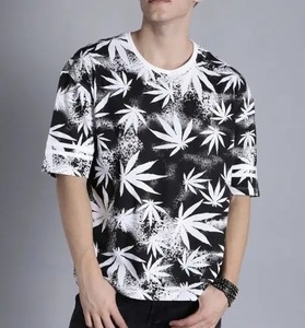 เสื้อยืดคอกว้างทรงปกติ พิมพ์ลายสกรีนผ้าฝ้าย สำหรับผู้ชาย สไตล์ Urban Athleisure แนวสตรีทแฟชั่น รักษ์โลก ลายตลก แขนสั้น สวมใส่สบาย - Product Image 4