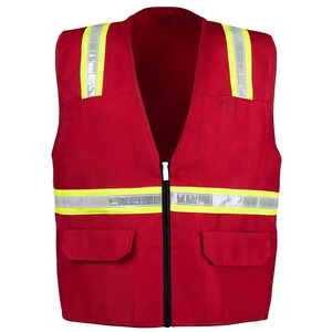 Gilet de sécurité réfléchissant en polyester léger haute visibilité coupe-vent étanche à l'eau réglable gardes de logo pour les travailleurs de la construction - Product Image 1