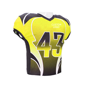 <b>V</b> <b>Neck</b> Sublimation Printing Comfortable Polyester Fabric American Football Jersey Newest Design American Football Tops - Product Image 2