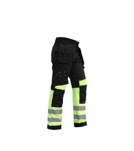 กางเกงทำงานผ้าโพลีเอสเตอร์ Hi-Vis สำหรับผู้ชายระบายอากาศได้ดีสีสะท้อนแสง2โทนขนาดใหญ่พิเศษ - Product Image 3