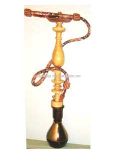 Cachimba Farida de Lujo, Alta, Tallada en Madera y Latón, Tipo Mini Recto, Técnica de Espejo, Patrón Único, para Fiestas y Viajes - Product Image 6