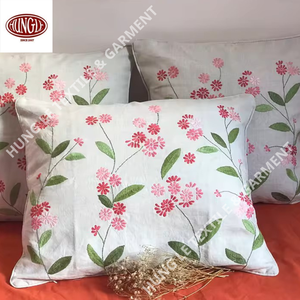 Venta al por mayor personalizable floral animal bordado a mano almohada para la decoración del hogar - Product Image 1