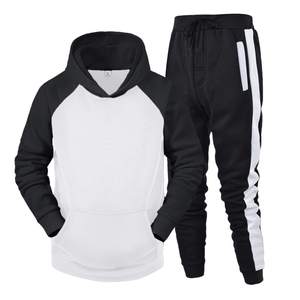Survêtement matrial de haute qualité 2 pièces personnalisé pour hommes Sport Jogging costumes pantalon uni survêtements unisexe survêtements 2 pièces ensemble - Product Image 5