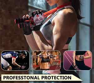 Meilleure qualité cuir demi-doigt gants d'haltérophilie microfibre respirant léger sublimé Gym Fitness équipement d'exercice - Product Image 4