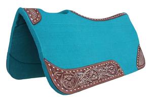 100% laine feutre Western contourné selle couverture cheval équipement cuir travail équestre coussinets pour Western cheval selle - Product Image 2