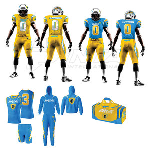 Uniforme de fútbol americano de uso juvenil con logotipo personalizado, uniforme de fútbol americano de fabricación profesional - Product Image 1