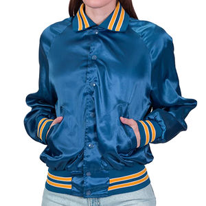 เสื้อแจ็กเก็ตทีมเบสบอลของผู้หญิงเสื้อแจ็กเก็ตมีตราสัญลักษณ์สำหรับฤดูหนาวเสื้อกันลม - Product Image 4