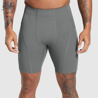 Pantalones Cortos Deportivos de Compresión para Hombre |   Cintura elástica de altura media |   Ropa Interior Deportiva |   Spandex/Poliéster |   Secado Rápido y Transpirable |   Gimnasio