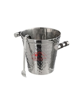 Seau à glace en métal blanc enduit de poudre Cuve à boissons pour les événements et la fête Avion Seau de fête en étain pour boissons en gros - Product Image 2