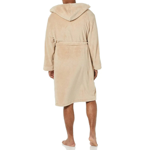 Bata de baño gruesa 100% franela Coral polar Hotel Albornoz felpa bata de baño para mujer y hombre - Product Image 2