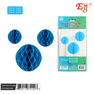AE Trading Inc Honeycomb <b>Ball</b> Decorations 3Pcs Set 4 6 8 Inch Silk For Ramadan Graduation <b>Chinese</b> New Year Easter Party - Product Image 1