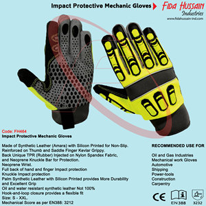 ถุงมือช่างแบบกําหนดเองป้องกันแรงกระแทกคุณภาพสูงสําหรับใช้ประจําวัน 2024 ถุงมือช่างขายส่งถุงมือหนังจากปากีสถาน - Product Image 5