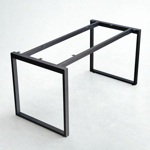 Patas de Mesa Rectangulares de Hierro HCRT004 140x70cm, Diseño Industrial Resistente, Requiere Ensamblaje, para Mesas de Comedor y Mobiliario Hospitalario - Product Image 1