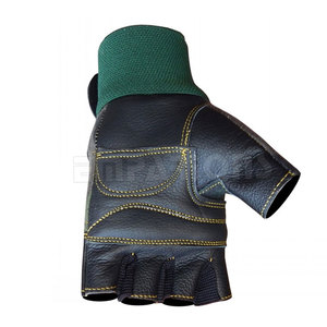 ถุงมือยกน้ำหนักในยิมฟิตเนสออกกำลังกายเทรนนิ่ง,ถุงมือทำจากหนังเทียมกันลื่นถุงมือยิมสำหรับทุกเพศ - Product Image 5