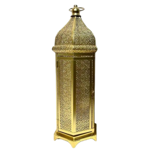 Pure <b>Brass</b> Vintage Embossed <b>Lantern</b> With Polish Finished For Tabletop Decor Arabic <b>Lantern</b> For Home Decoration - Product Image 2