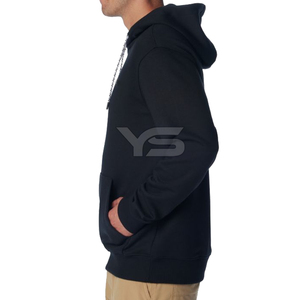 Sudadera con capucha con logotipo personalizado para hombre, opciones multicolores, patrón sólido, cuello con capucha, temporada de invierno, técnicas teñidas lisas, impresión Digital - Product Image 3