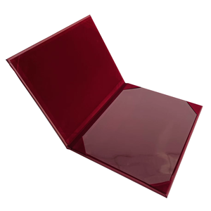 NEXXGEN Couverture de certificat/diplôme en PU marron, logo personnalisé, couleur personnalisée, taille personnalisée, dossier, impression UV, élégant, professionnel - Product Image 1