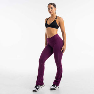 Conjunto de Yoga para Mujer con Frente Sólido y Logotipo Personalizado, Ligero, Transpirable y Ecológico, Ropa Deportiva de 2 Piezas, Servicio OEM - Product Image 1