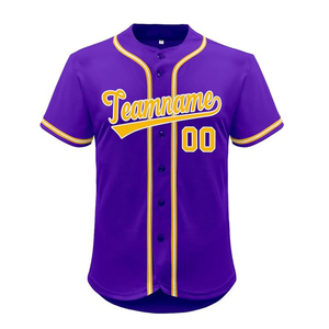 Maillot de baseball personnalisé avec nom et numéro d'équipe, broderie, col en V, pour jeunes, sublimation, vente en gros, modèle vierge pour hommes - Product Image 6