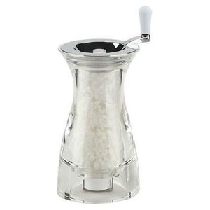 PESARO URBINO 911S Salt Mill (17.5cm) Transparent Salt and <b>Pepper</b> <b>Grinder</b> for Home and Restaurant Use - Product Image 1