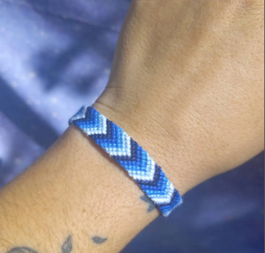 Friendship <b>Bracelet</b> or <b>Anklet</b> Chevron - Colorful - String - Trendy - *CUSTOMIZABLE* - Product Image 1