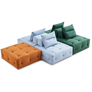 Juego de sofás pequeños para sala de estar acogedora Diseños de sofás compactos modernos para apartamentos - Product Image 1