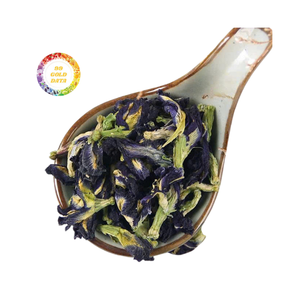 Flor de Clitoria Ternatea Seca a Granel para Decoración de Cócteles, Pigmento Azul Natural, Té de Flores al por Mayor - Product Image 1