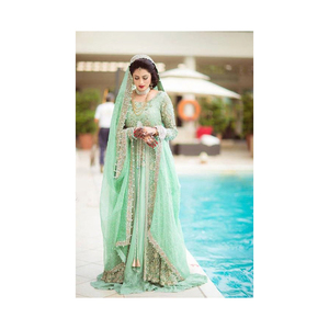 Nuevo diseñador de fiesta, artículos étnicos, Material cosido, tamaño libre, artículos para todas las estaciones, traje paquistaní Salwar Kameez para mujer - Product Image 1