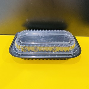 Boîte alimentaire jetable en plastique PP à 2 compartiments avec couvercle, noire, pour plats à emporter et préparation de repas - Product Image 5